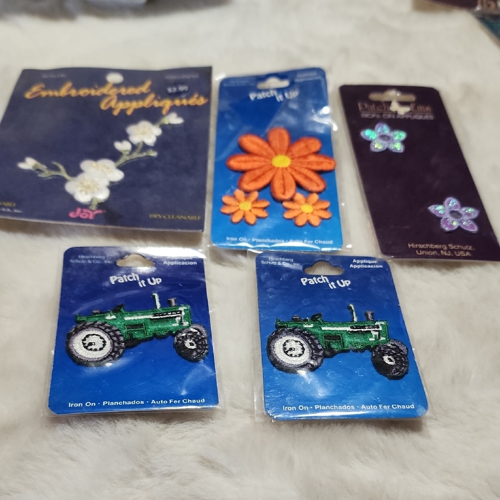 Colorful Embroidered Appliques Set